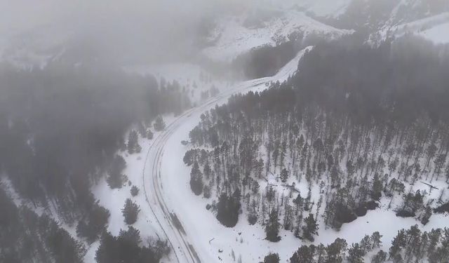 Erzincan’ın Refahiye ilçesinde kar yağışı etkili oldu