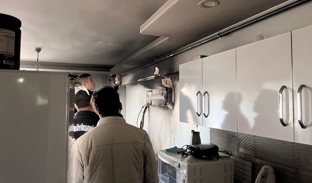 Klimadan çıkan yangın kısa sürede söndürüldü