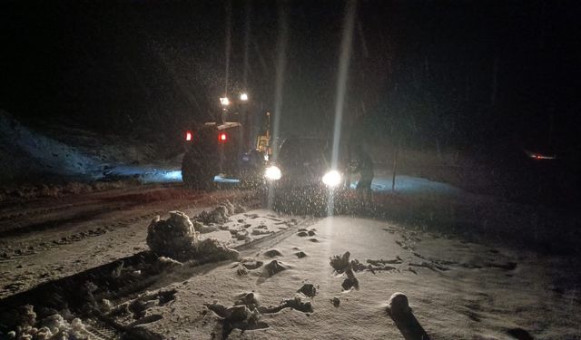 Muş’ta yoğun kar yağışı: Hasköy-Mutki yolu ulaşıma kapandı