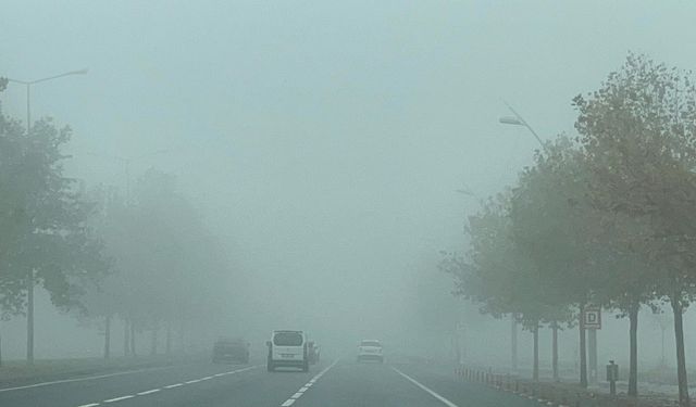 Diyarbakır’da sis etkili oldu