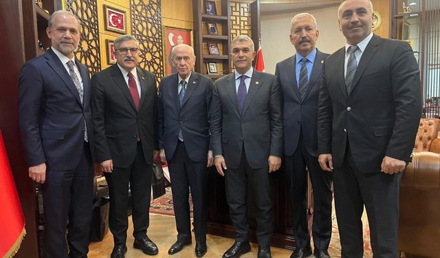 MHP ve AK Parti Hatay Milletvekilleri, MHP Lideri Devlet Bahçeli'yi ziyaret etti
