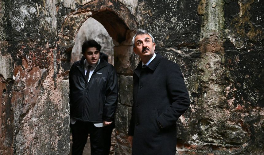 Edirne'nin 15. yüzyıl eserlerinden Gazi Mihal Hamamı'nın restorasyonuna başlandı