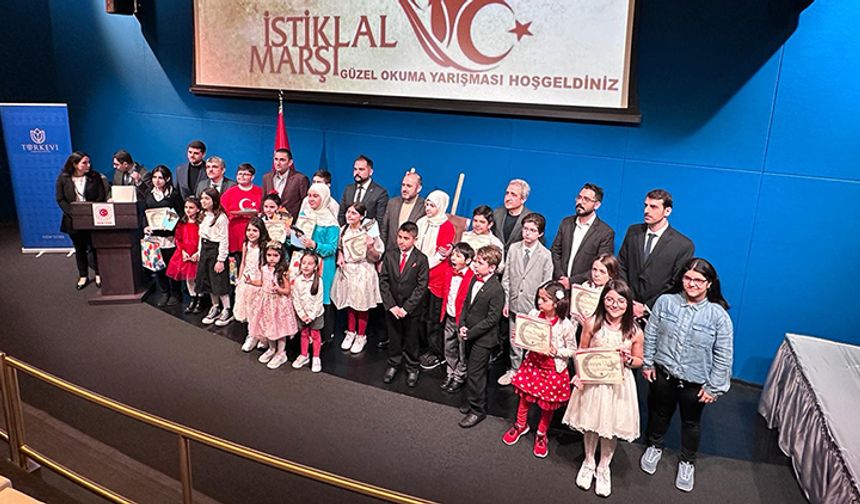 Türkevi'nde çocuklar için "İstiklal Marşımızı Güzel Okuma" yarışması düzenlendi