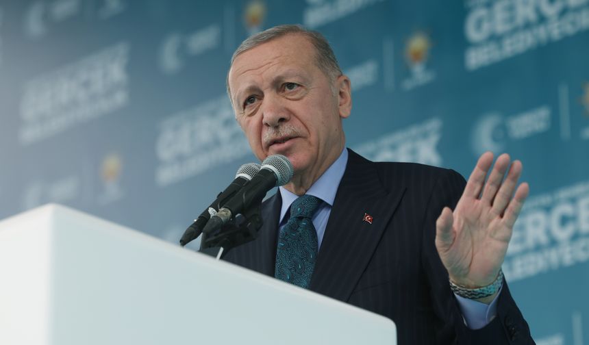Cumhurbaşkanı Erdoğan, Bursa Gökdere Meydanı'nda düzenlenen mitingde konuşuyor