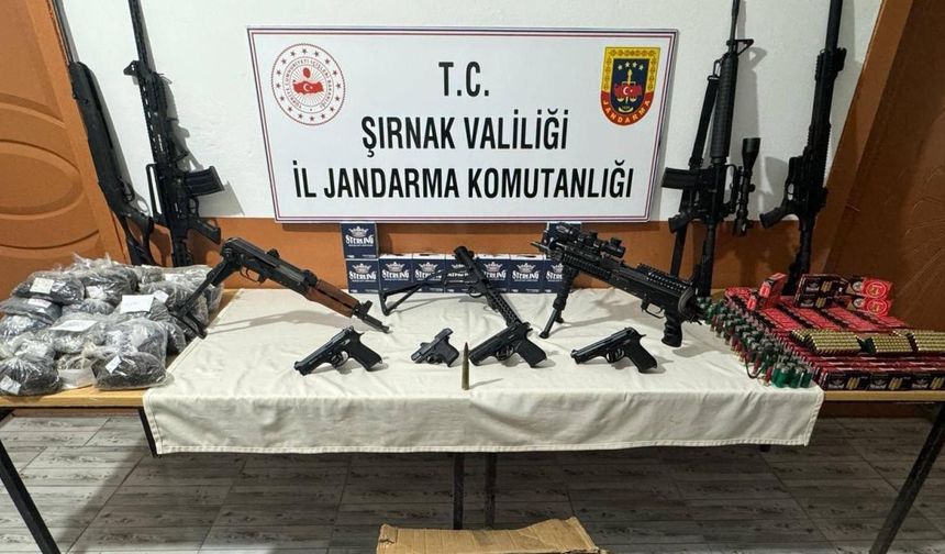 Şırnak'ta yasa dışı silah operasyonu: 7 gözaltı