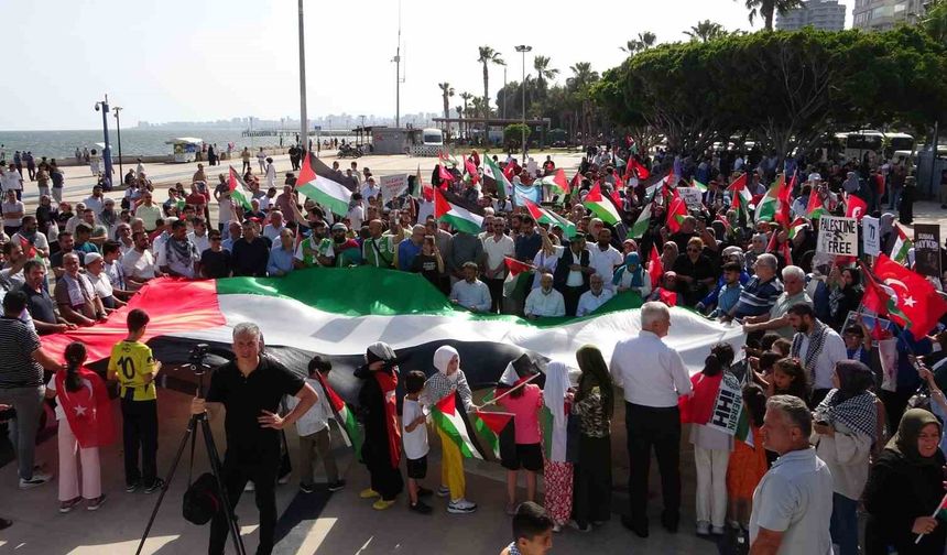 Mersin’de ‘Büyük Gazze Mitingi’ düzenlendi
