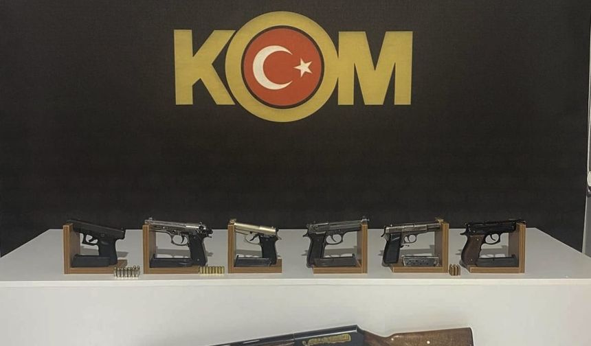 Niğde'de ruhsatsız silah operasyonunda 8 şüpheli yakalandı
