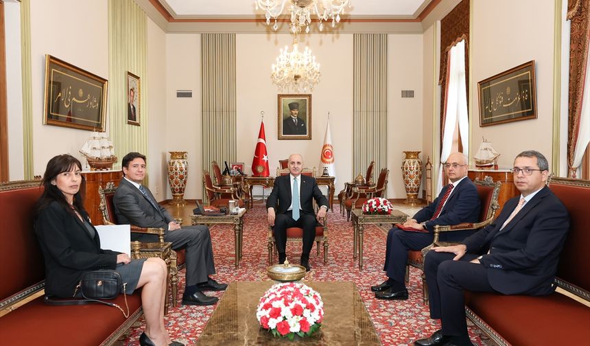 TBMM Başkanı Kurtulmuş, Bulgaristan'ın Ankara Büyükelçisi Tcholakov'u kabul etti
