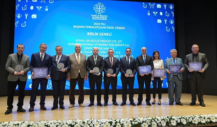 Su ürünü ve hayvansal mamul ihracatçısı şirketler ödüllendirildi