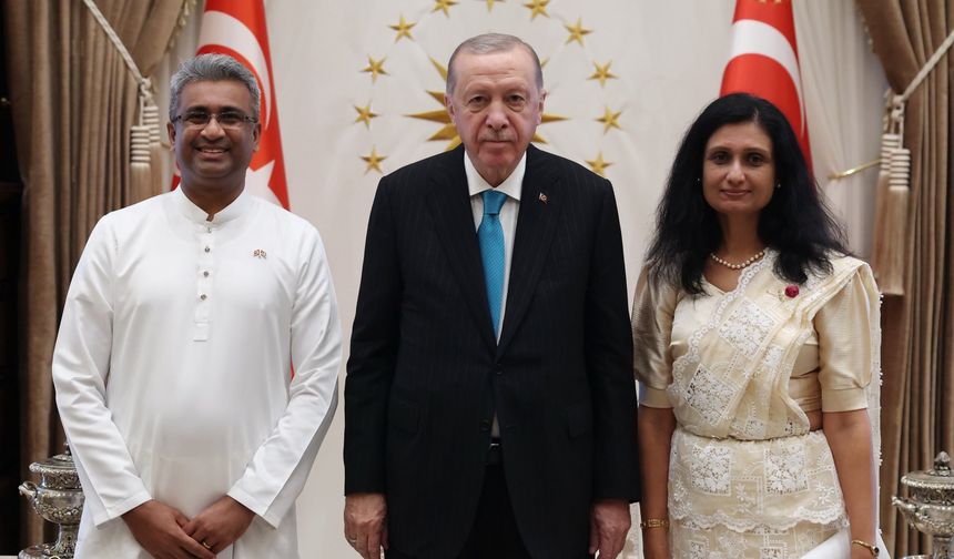 Cumhurbaşkanı Erdoğan, Sri Lanka Büyükelçisi Kadurugamuwa’yı kabul etti
