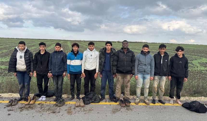Edirne’de 10 düzensiz göçmen yakalandı
