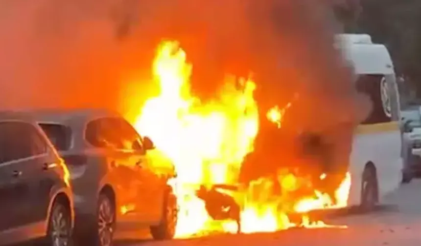 Manisa'da öğrenci servisinde yangın paniği: Facianın eşiğinden dönüldü