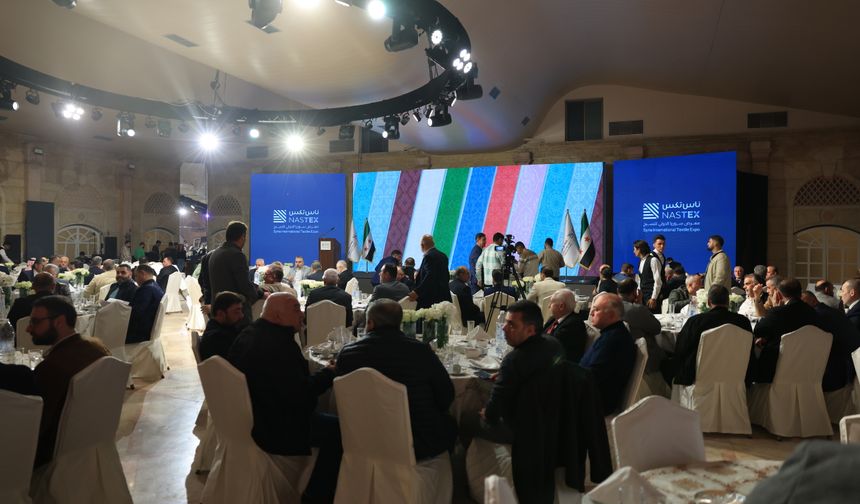 Halep'te uluslararası tekstil fuarının tanıtımı yapıldı