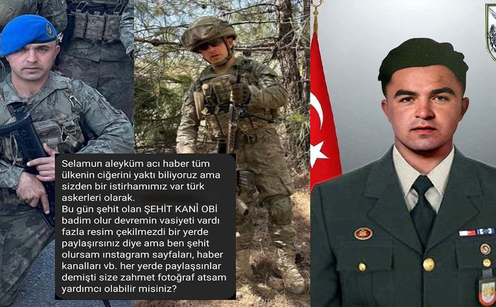 Pençe-Kilit Harekatı’nda Şehit Düşen Uzman Çavuş Kani Obi’nin Vasiyeti Ortaya Çıktı